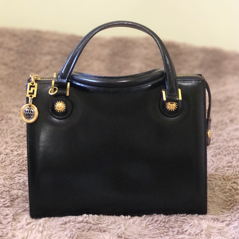 Gianni VERSACE Leather 2-Way Bag